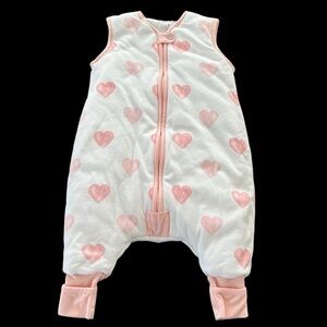 Mama‎ Cheetah Baby Small 6-18 months Organic Cotton Footed Zip Up Sleeper Sack